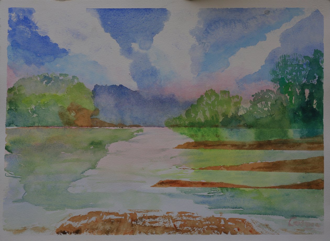 Řeka, Dittisham, Devon od Cosima Duggal