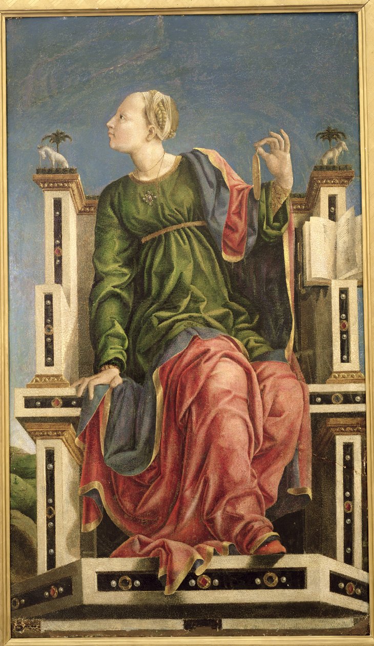 Erato (tempera na panelu) od Cosimo Tura