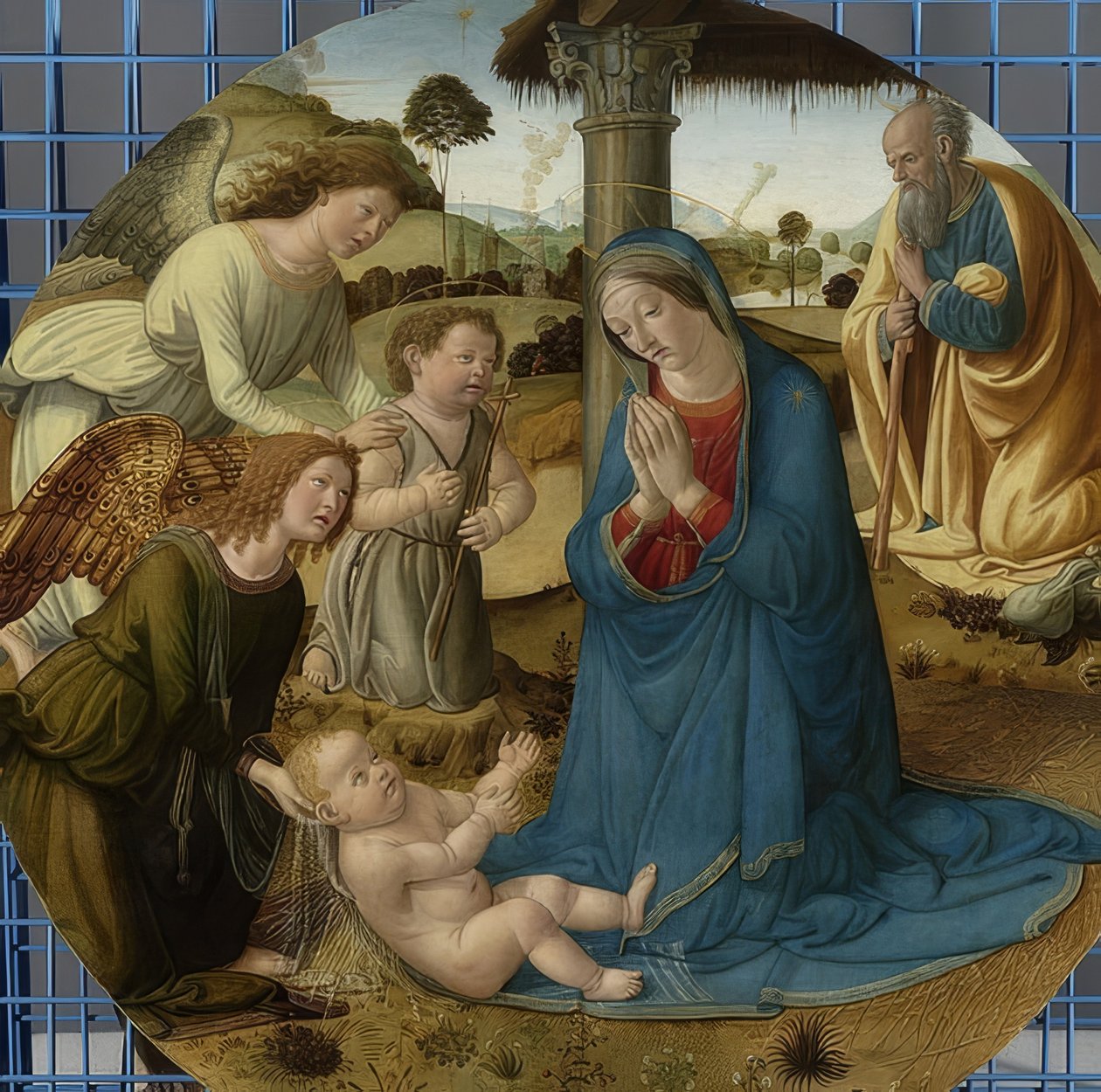 Uctívání dítěte. 1485-1507 od Cosimo Rosselli