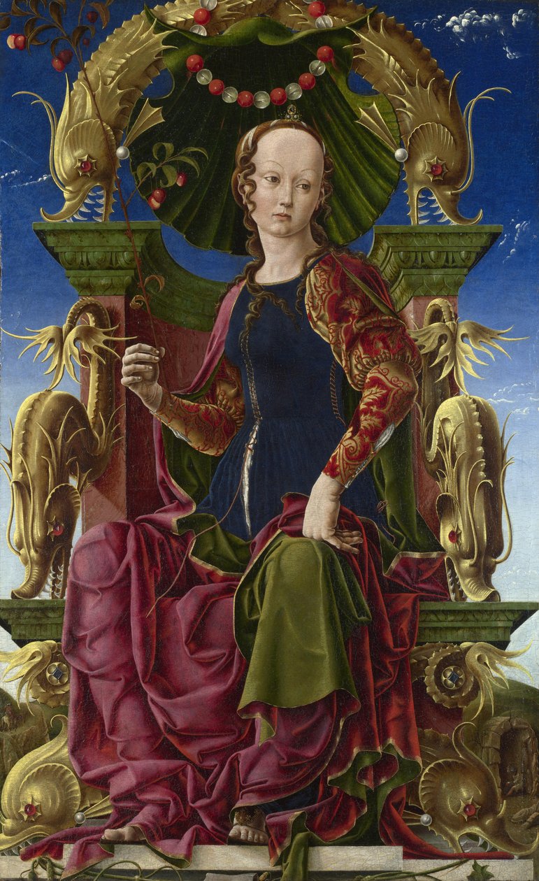Muse Calliope, 1455-1460 od Cosimo Tura