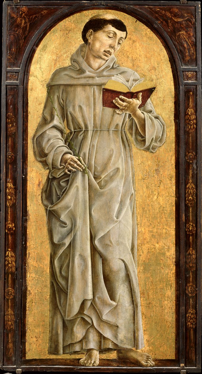 Svatý Antonín Paduánský (1195-1231) Čtení od Cosimo Tura