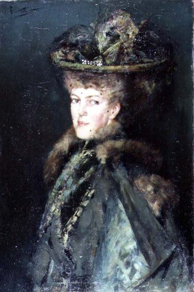 Portrét dámy od Count Girolamo Pieri Nerli