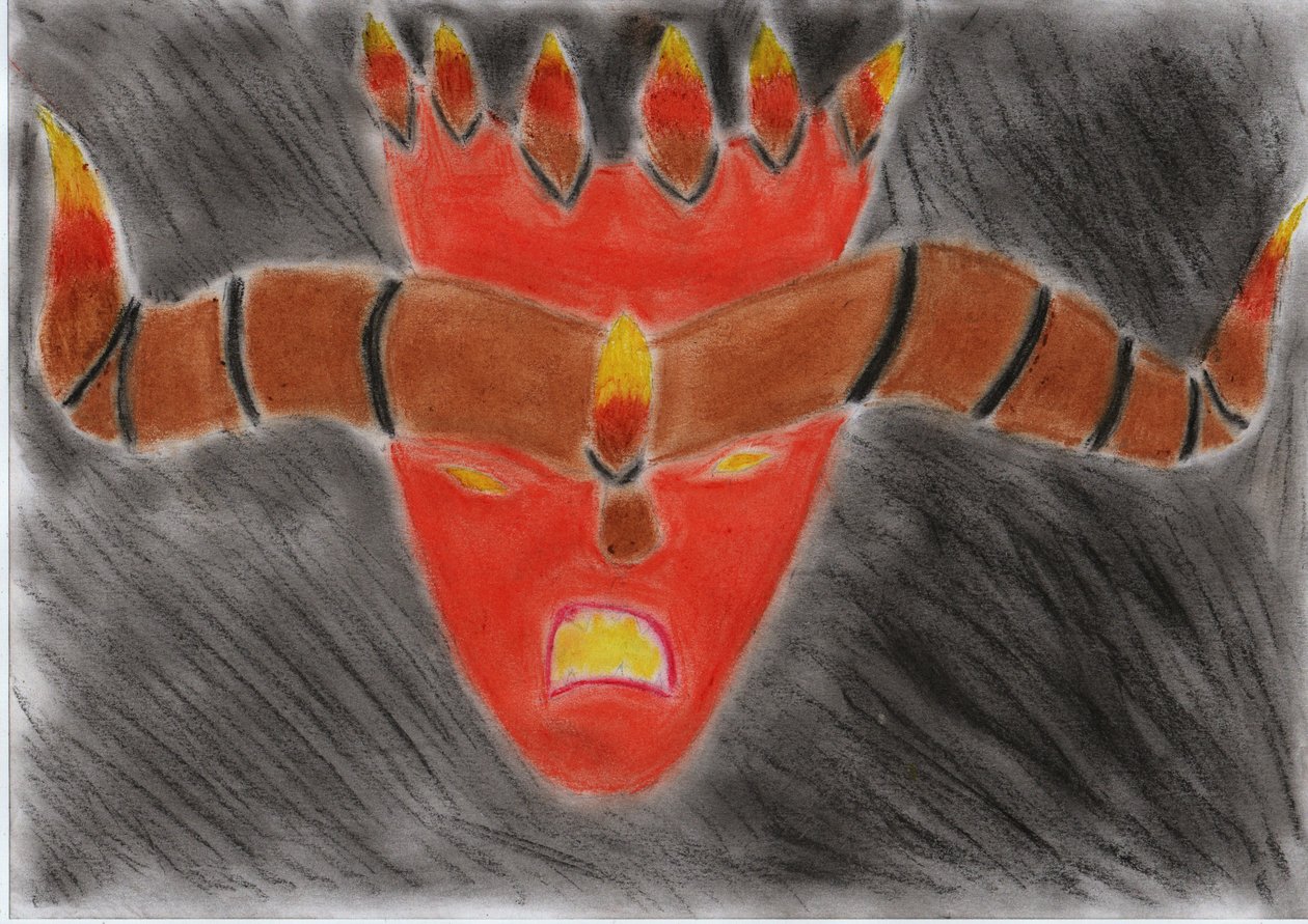 Ohnivá příšera od Crazy Artist