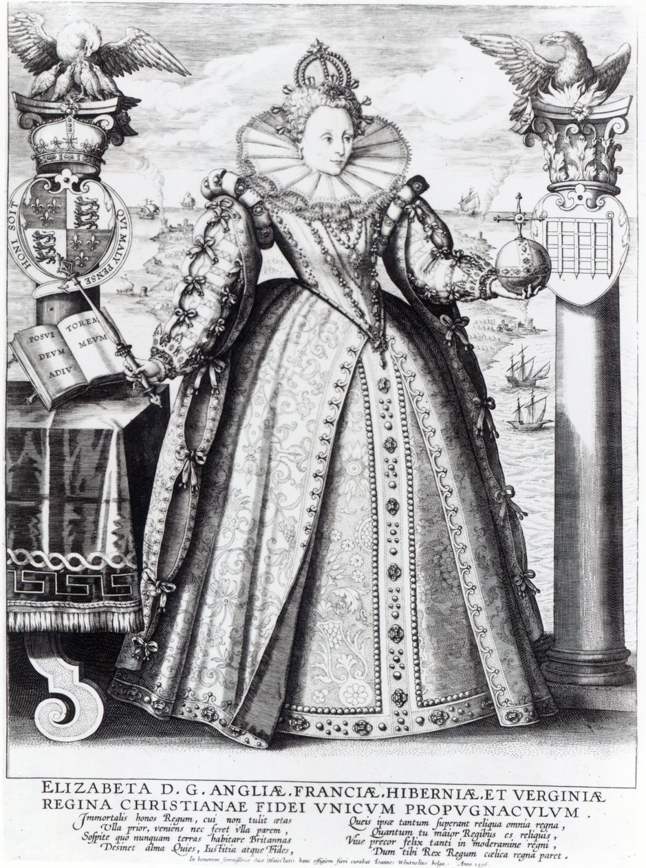 Královna Alžběta I. (1533-1603) 1596 od Crispin  Passe