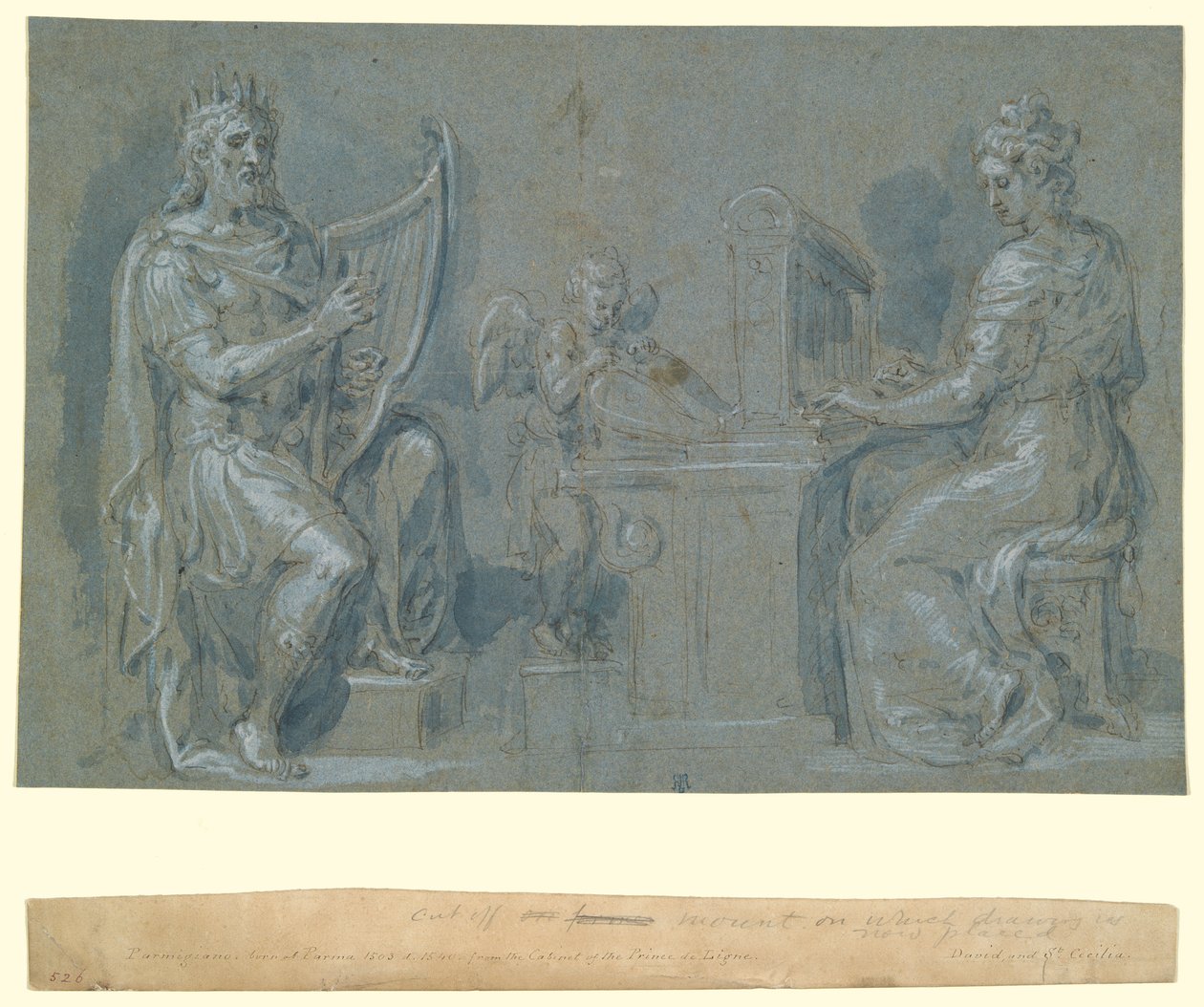 David a svatá Cecílie od Crispin van den Broeck