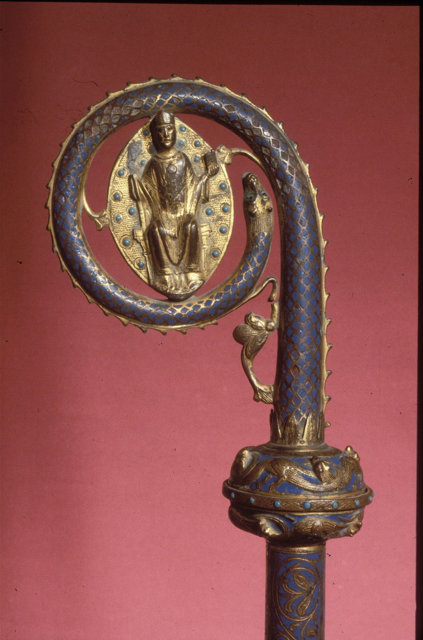 Crook biskupské hole (zlato a smalt) od Crusader Period