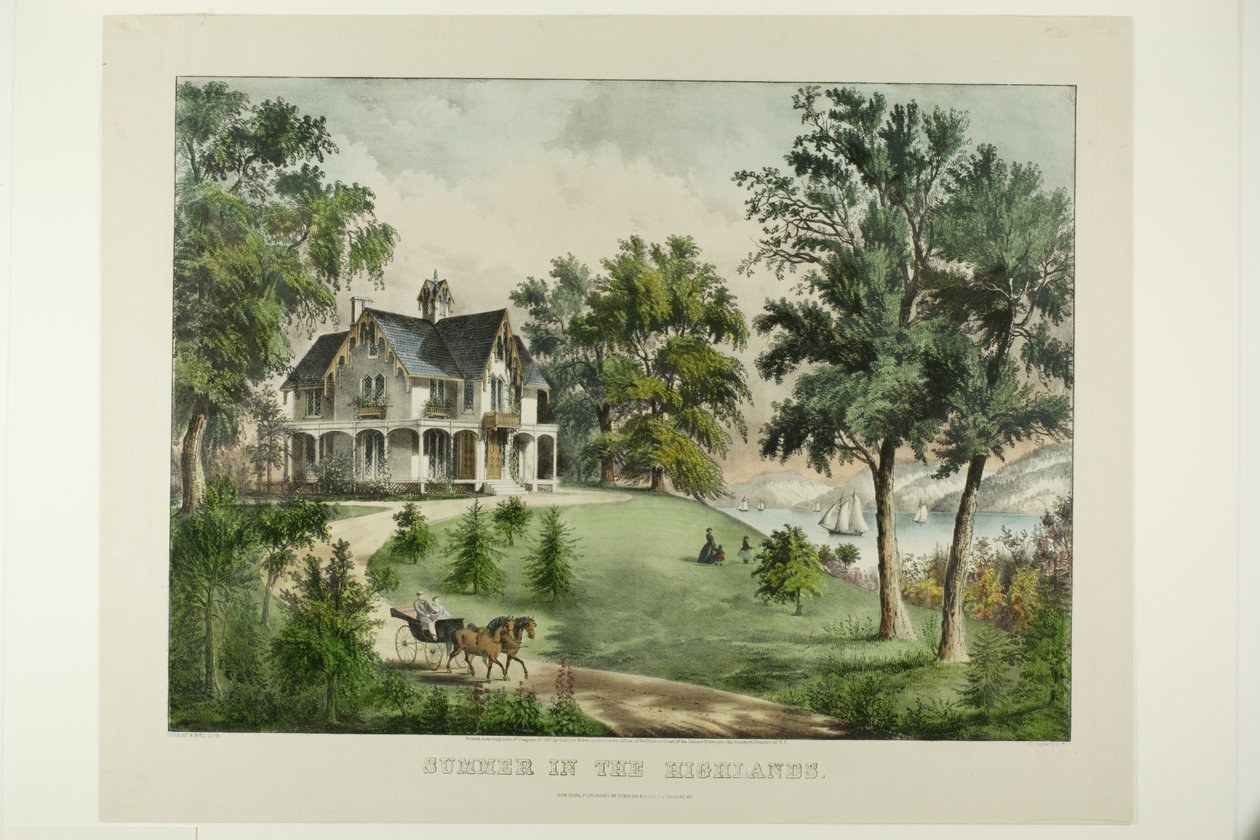 Léto na Vysočině od Currier and Ives
