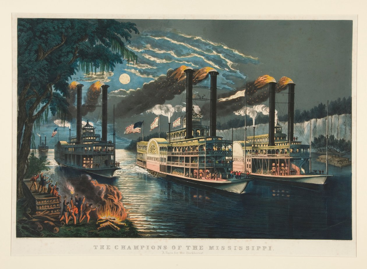 Mistři Mississippi od Currier and Ives