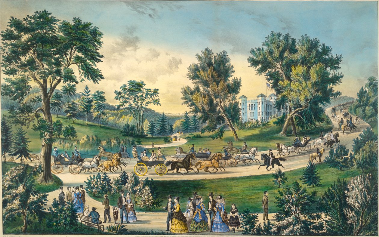 The Grand Drive, Central Park N.Y. od Currier and Ives