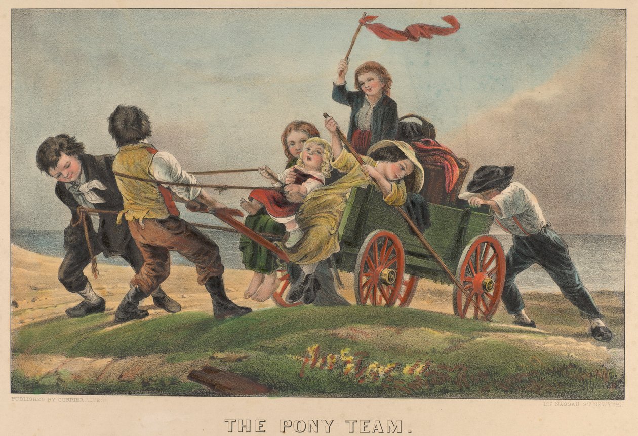 Pony tým od Currier and Ives