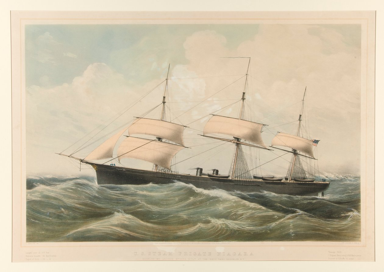 Spojené státy parní fregata Niagara od Currier and Ives