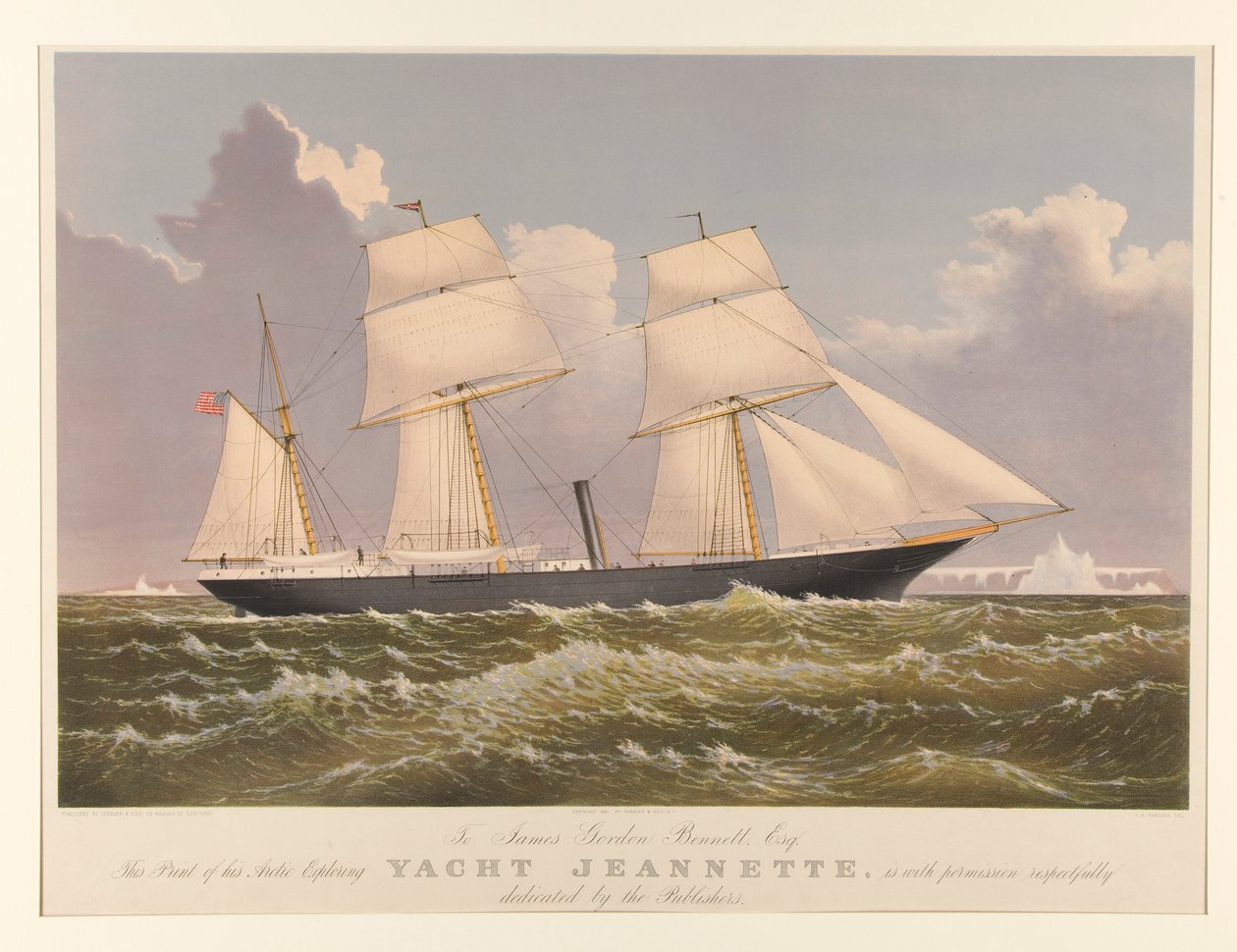Jachta Jeannette od Currier and Ives