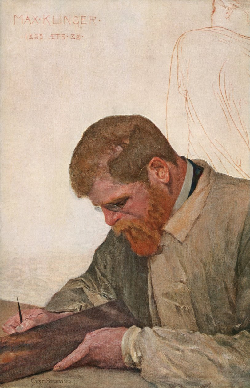 Max Klinger, kolem roku 1900 (obraz) od Curt Stoeving