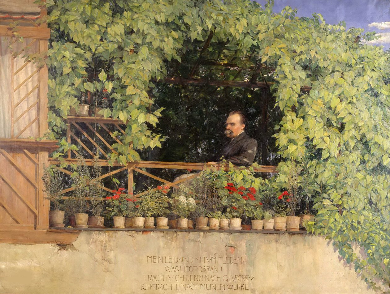 Portrét Friedricha Nietzscheho 1844-1900, 1894. od Curt Stoeving