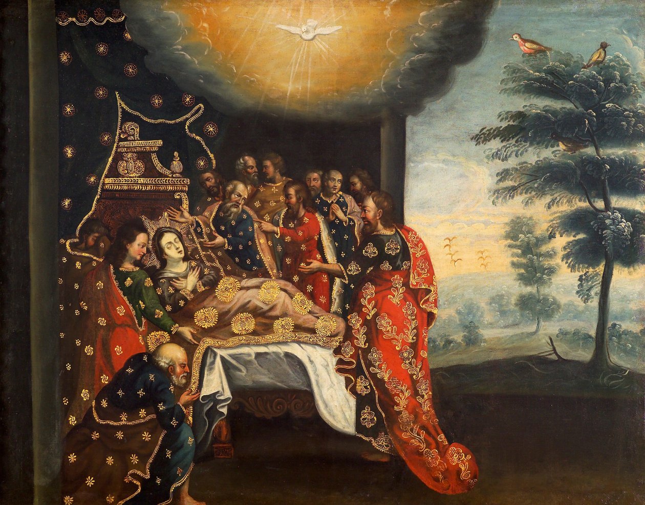 Dormance Panny Marie od Cuzco School