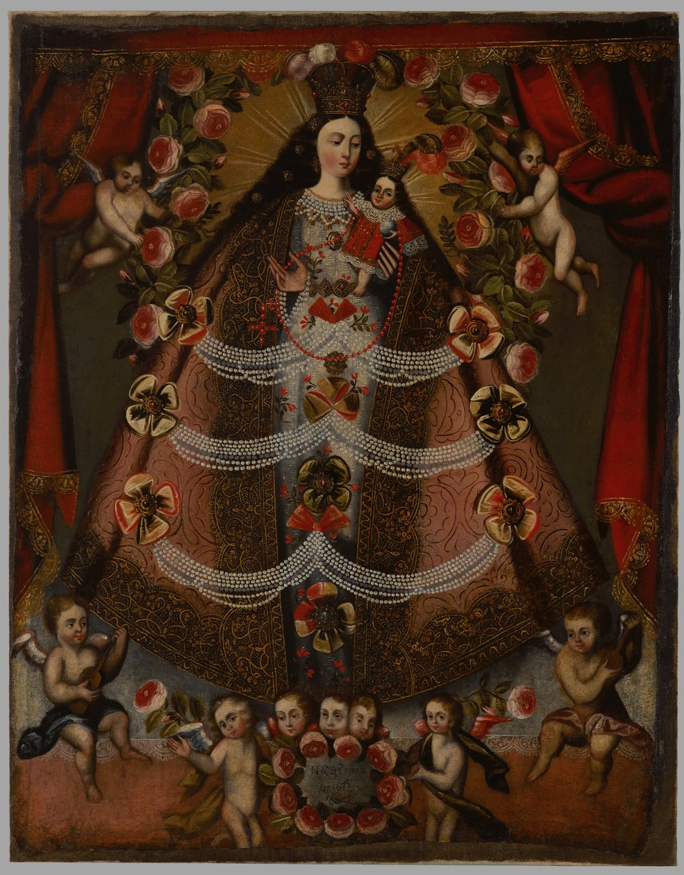 Panny Marie z Pomaty, 1675 od Cuzco School