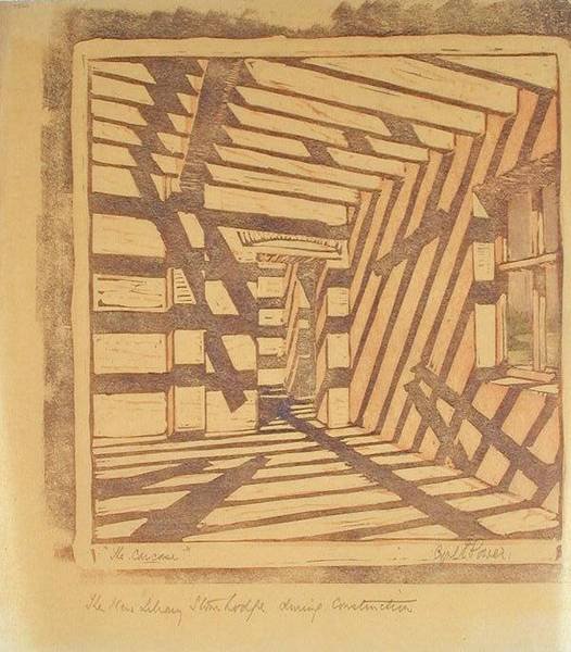 The Carcase, cca 1929 (linoryt) od Cyril Edward Power