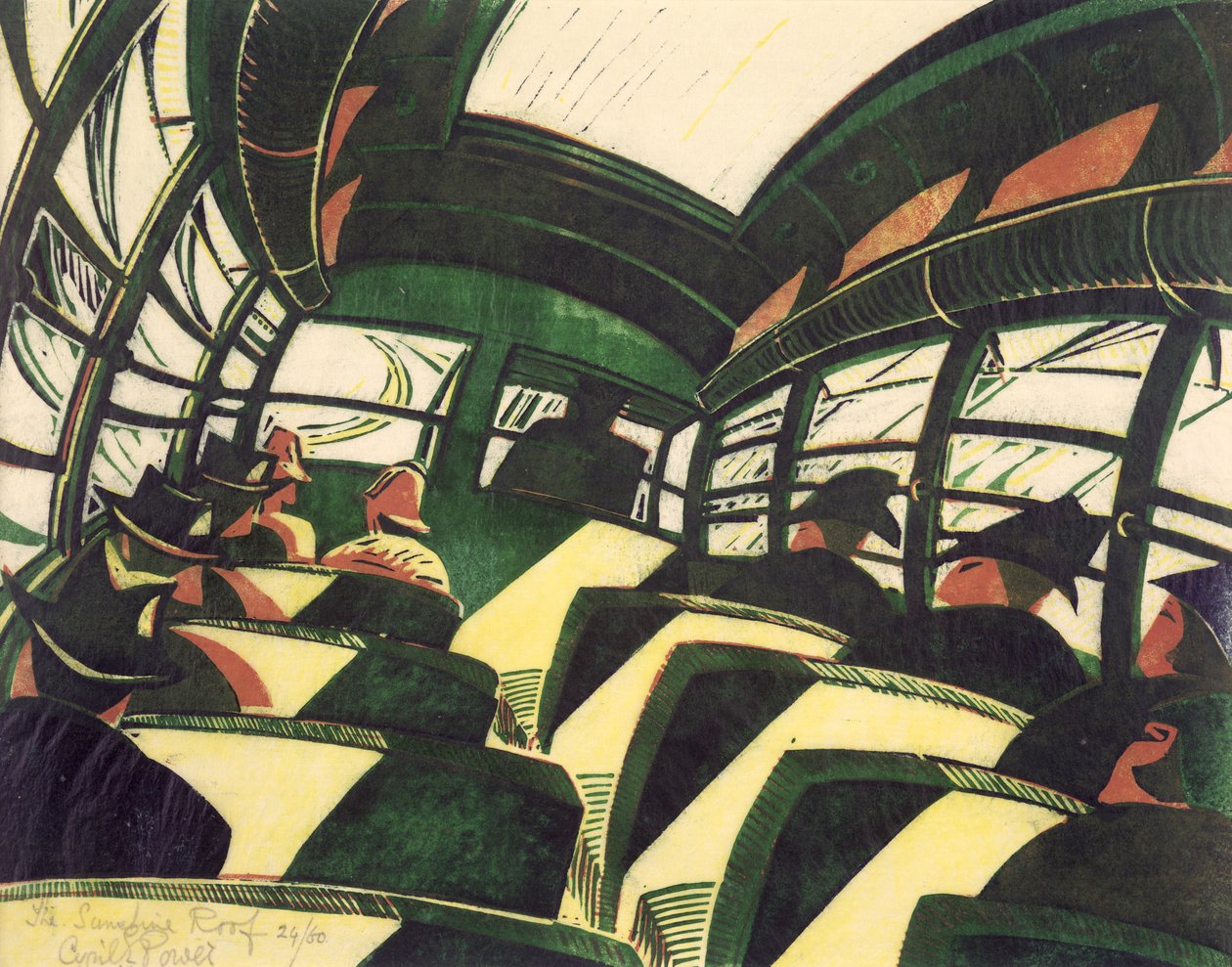 The Sunshine Roof, cca 1934 (litho) od Cyril Edward Power