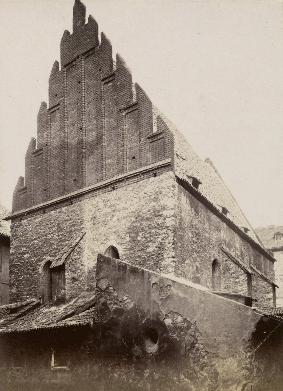Staronová synagoga, kolem roku 1875 od Czech Photographer Czech Photographer