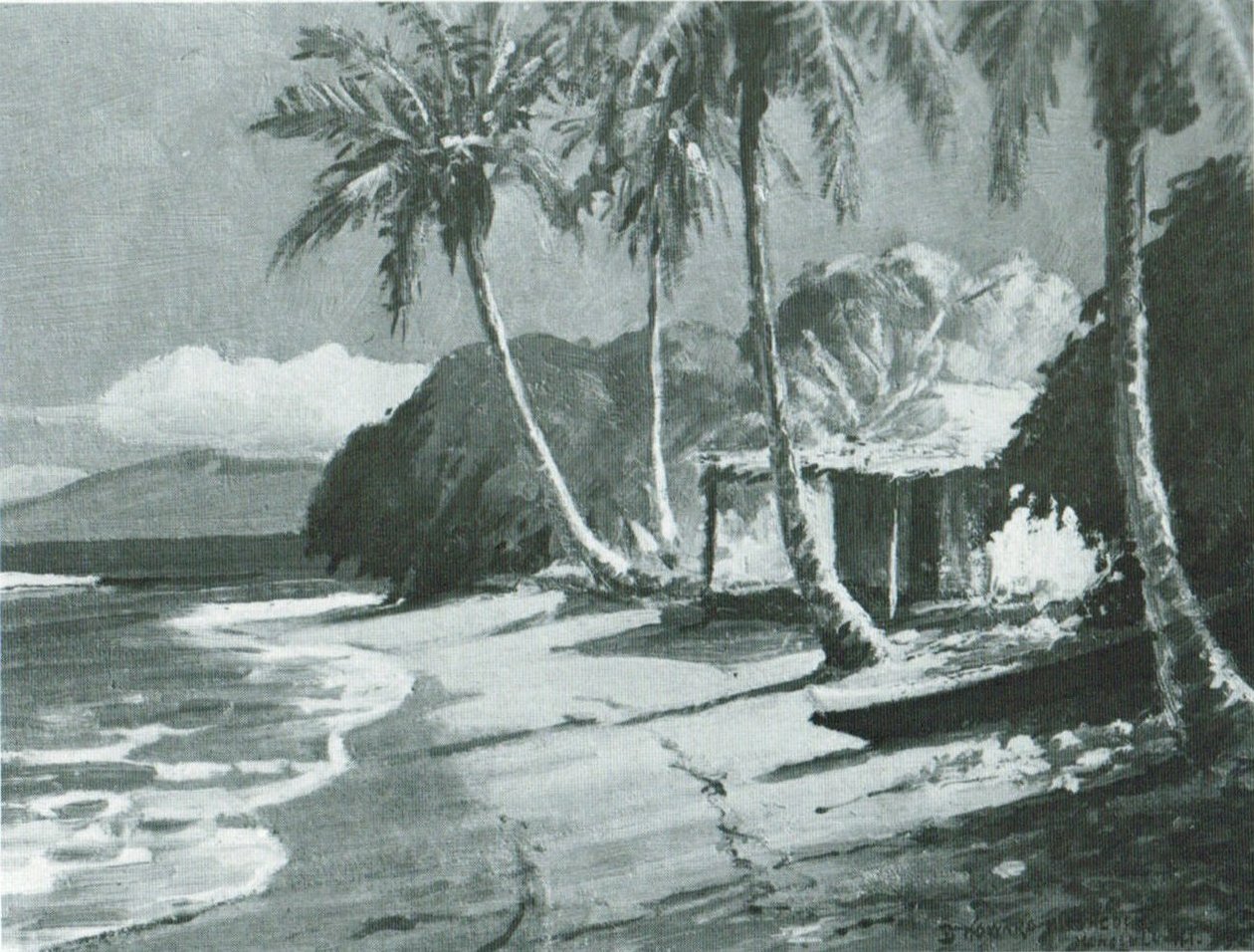 Ranní světlo - Lahaina, Maui od D. Howard Hitchcock