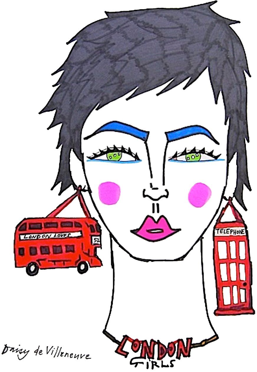 London Girls (kresba) od Daisy de Villeneuve