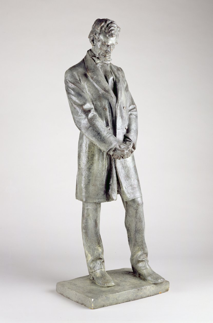 Abraham Lincoln (1809-65), 1911 (bronzová omítka) od Daniel Chester French