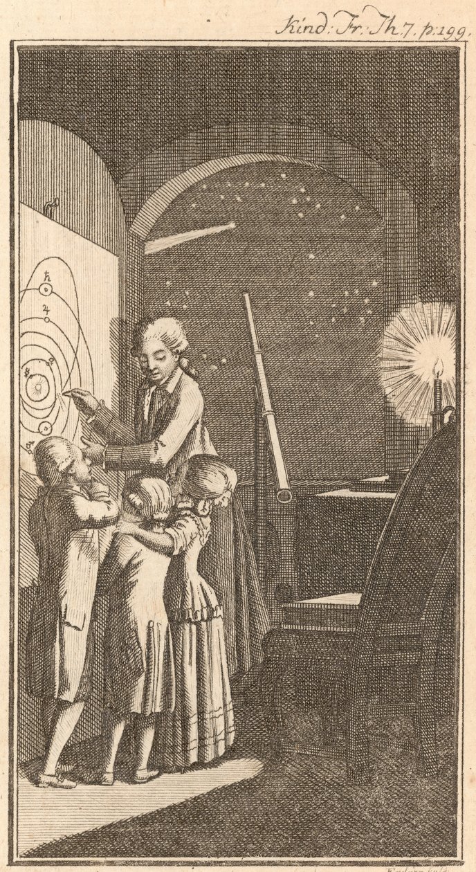 The Astronomer, 1780 od Daniel Nikolaus Chodowiecki