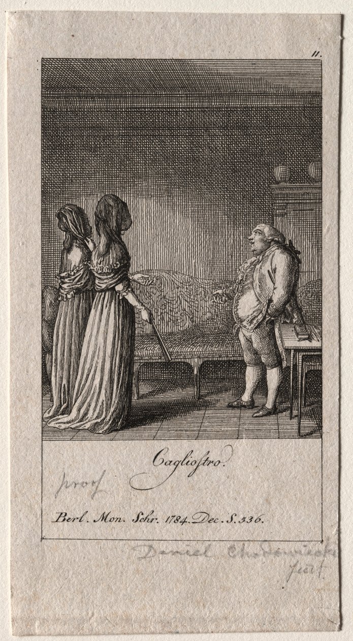 Cagliostro, 1784. od Daniel Nikolaus Chodowiecki