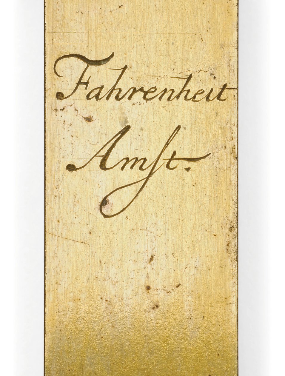 Signovaná stupnice teploměru od Daniel Gabriel Fahrenheit