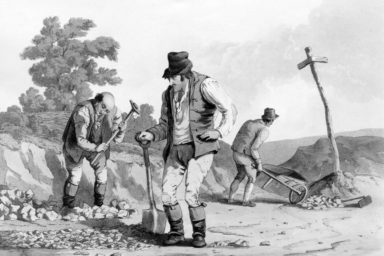 Silniční opraváři, 1812 od Daniel Havell