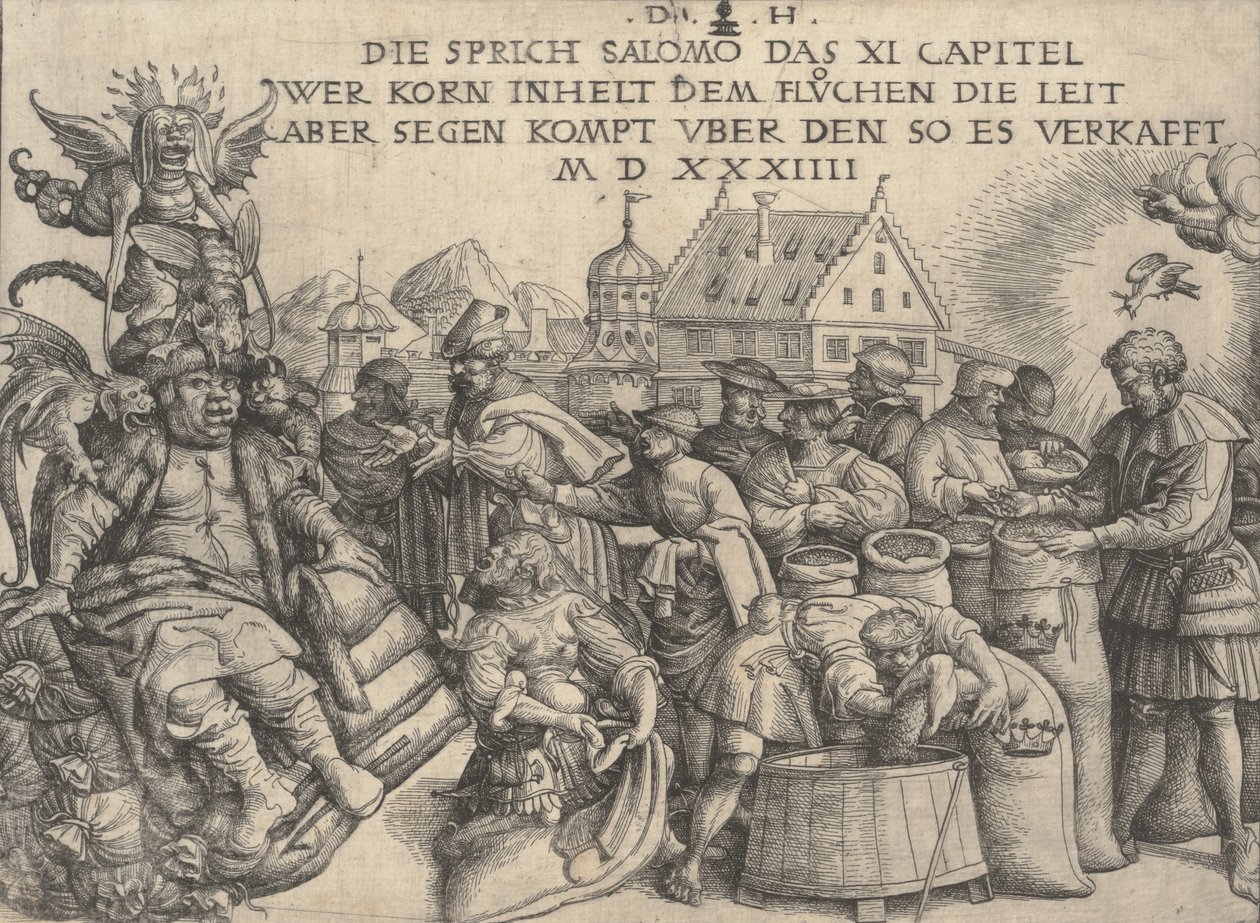 Ilustrace k Příslovím 11:26, 1534. od Daniel Hopfer