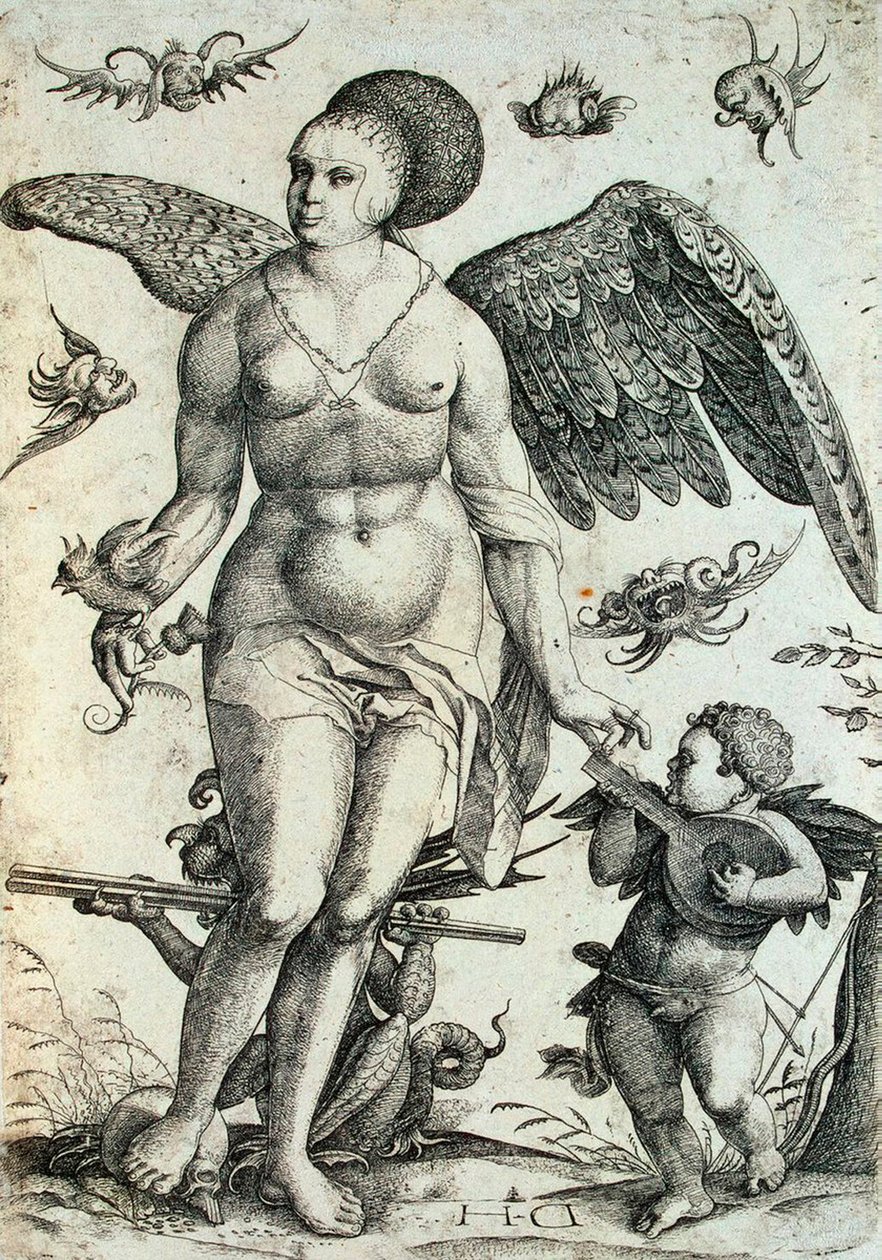 Voluptas, počátek 16. století. od Daniel Hopfer the Younger