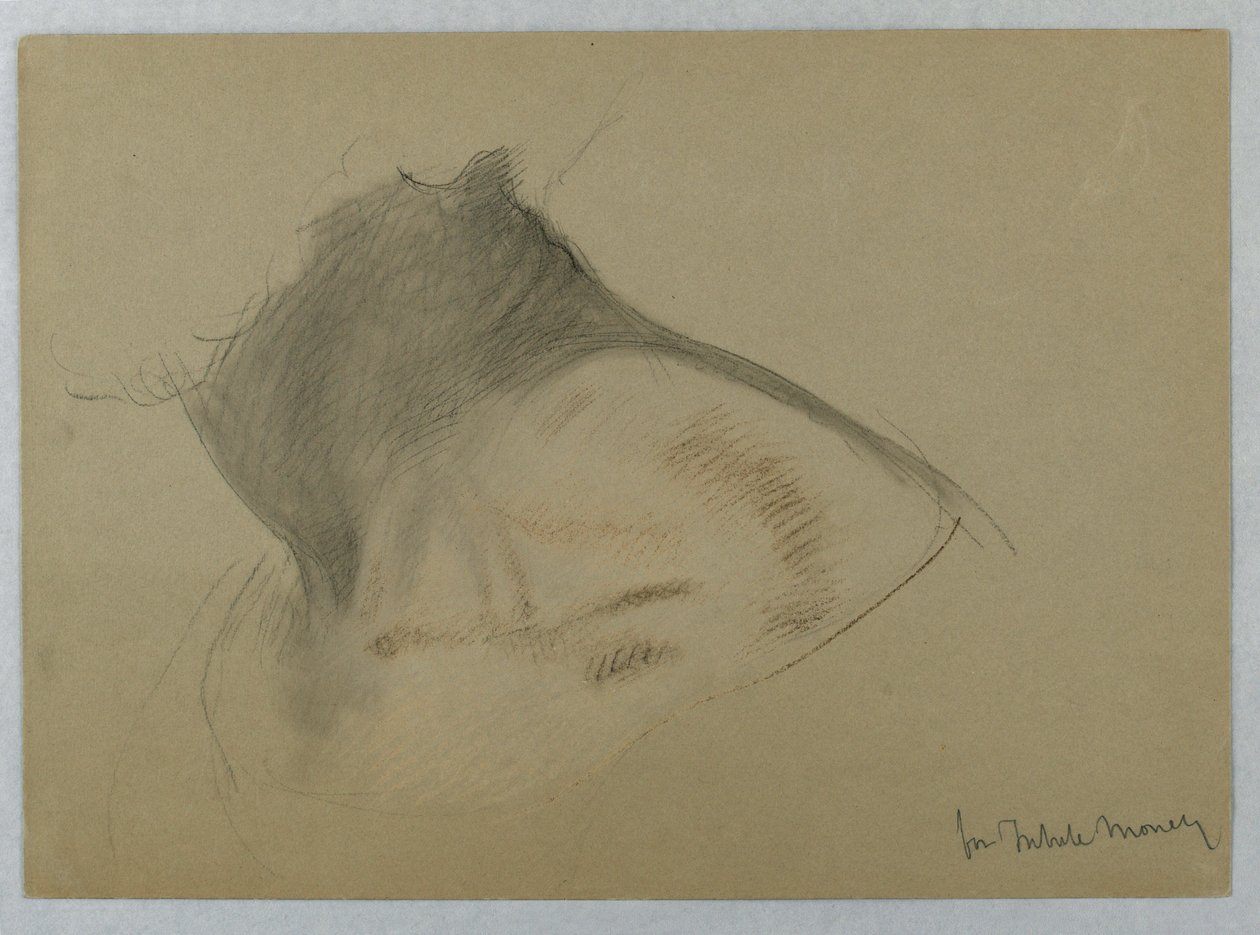Kresba, studie k filmu "Tribute Money", 1852 od Daniel Huntington