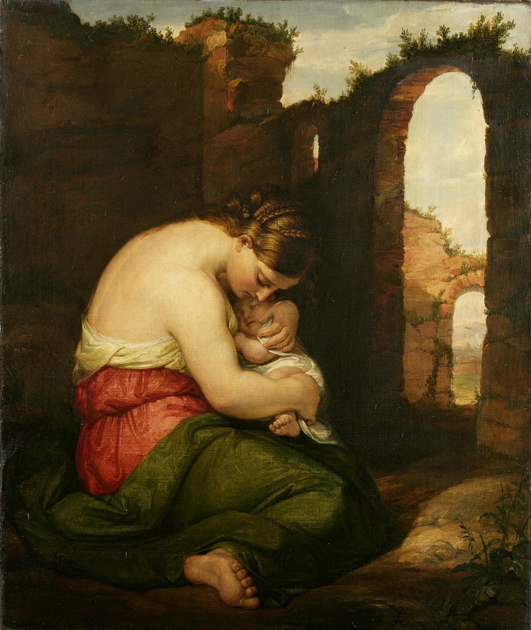 Matka a dítě, 1849 od Daniel Huntington