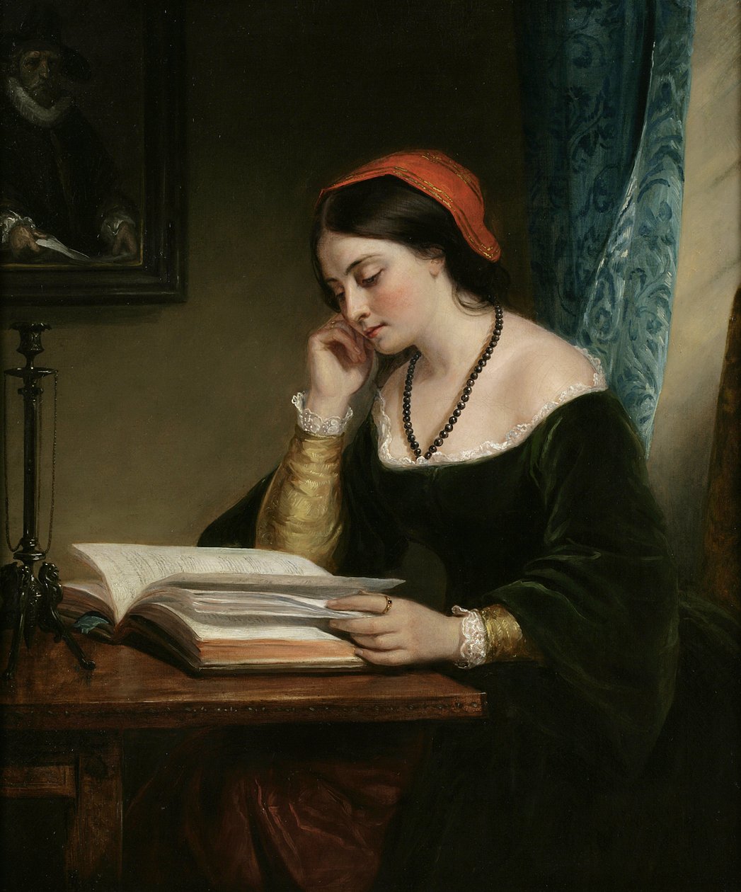 Poctivý student, 1858 od Daniel Huntington