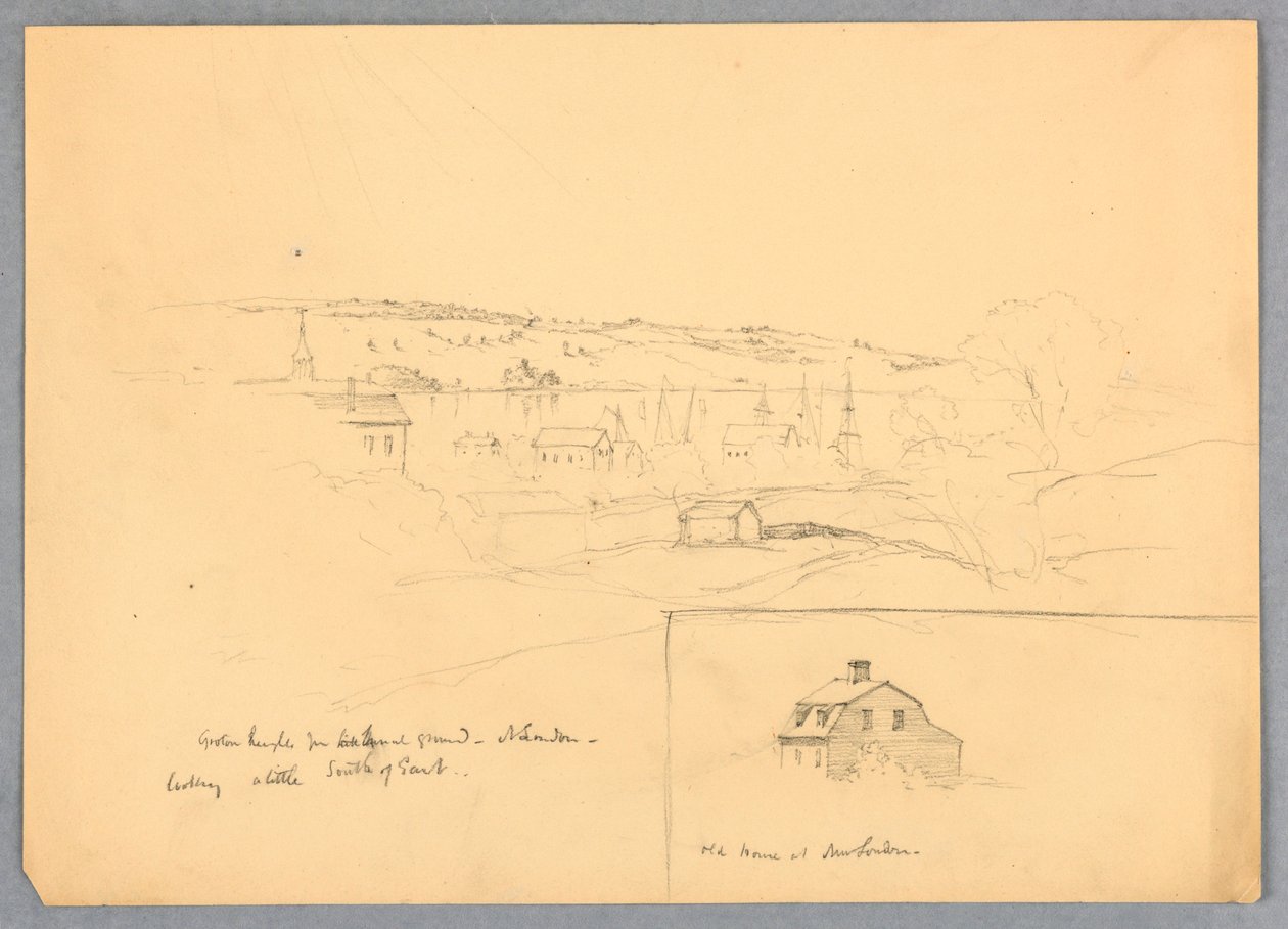 Pohled na Groton Heights z New London od Daniel Huntington