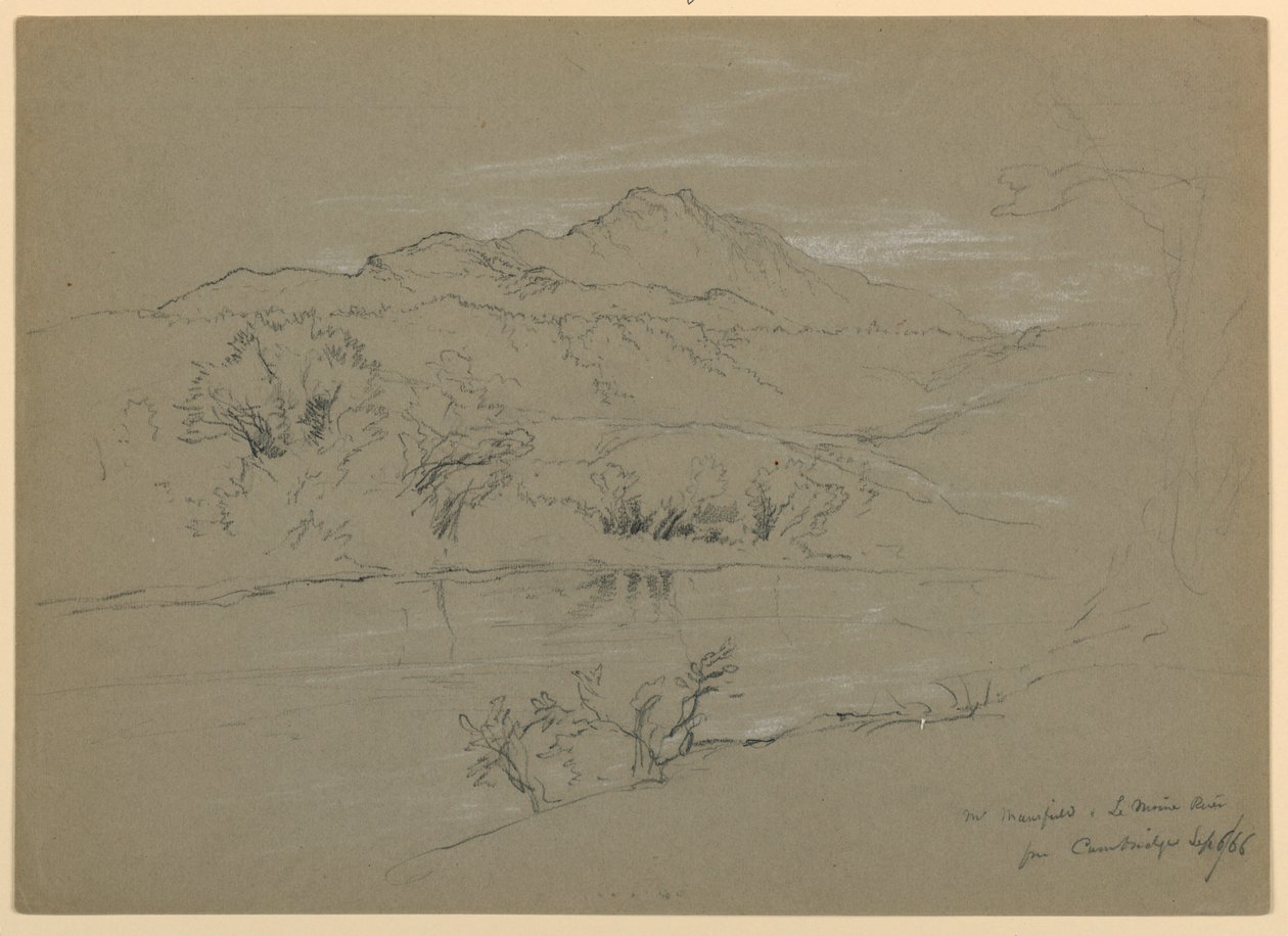 Pohled na Mount Mansfield z Cambridge, Vermont od Daniel Huntington