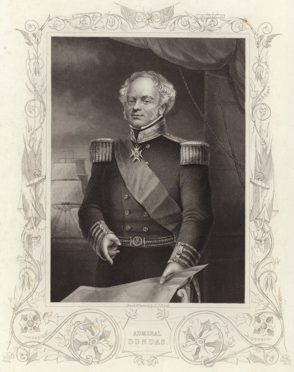 Admirál Dundas (rytina) od Daniel John. Pound