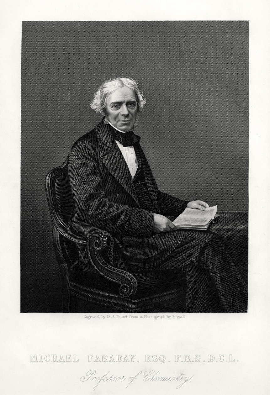Michael Faraday, britský vědec, c1880 od Daniel John Pound