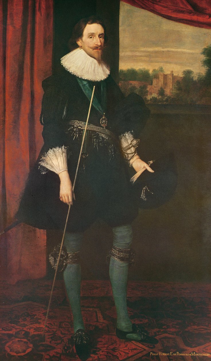 Philip, 4. hrabě z Pembroke od Daniel Mytens