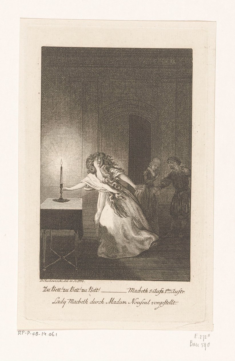 Lady Macbeth od Daniel Nikolaus Chodowiecki
