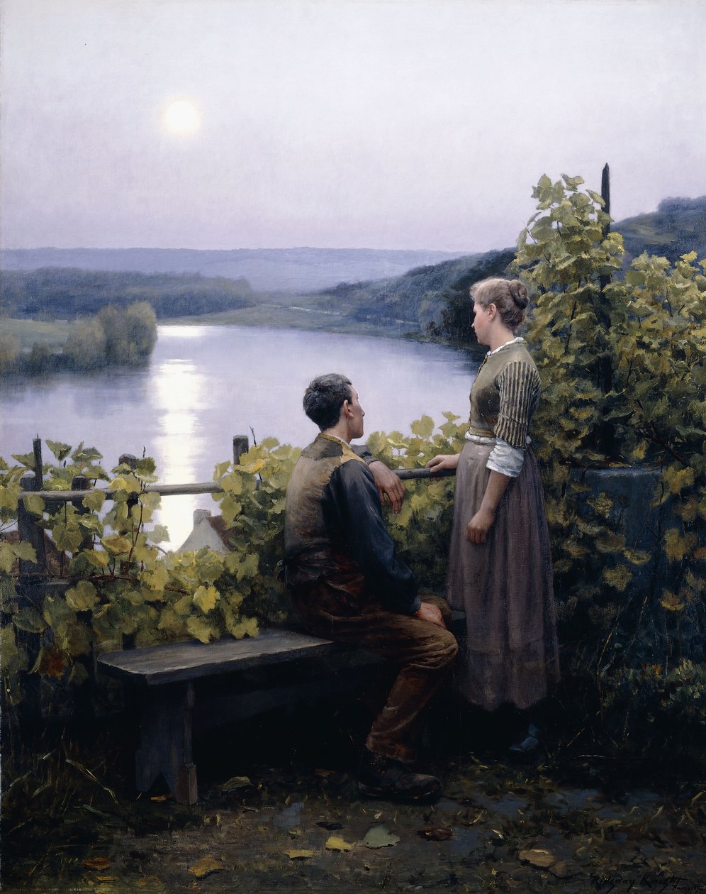 Letní večer, 1897 od Daniel Ridgway Knight