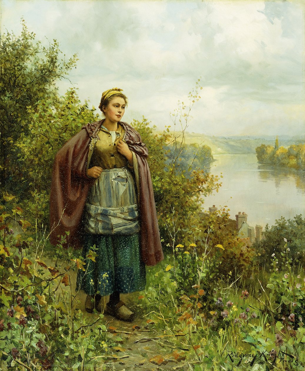 Podzimní procházka, od Daniel Ridgway Knight