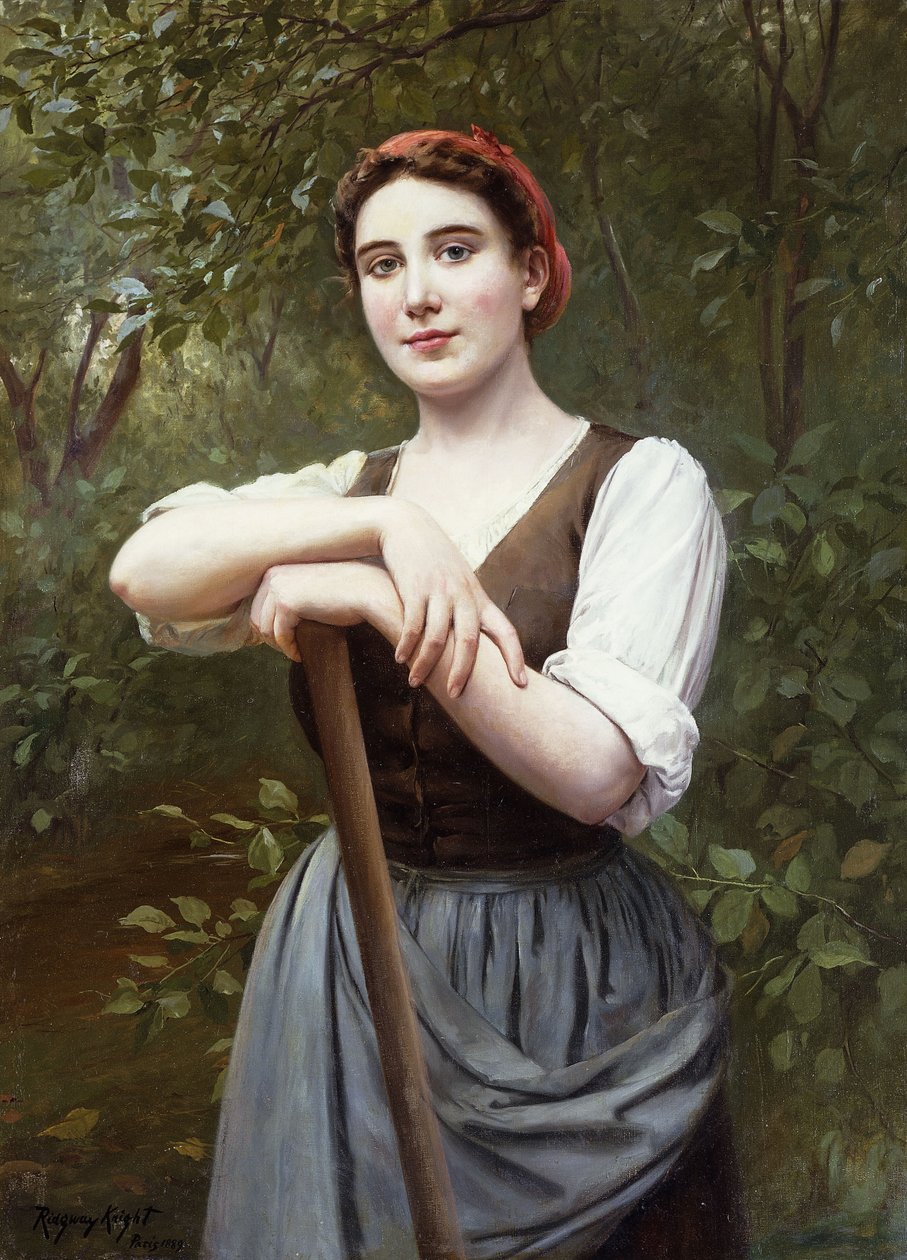 Selská dívka, 1889 od Daniel Ridgway Knight