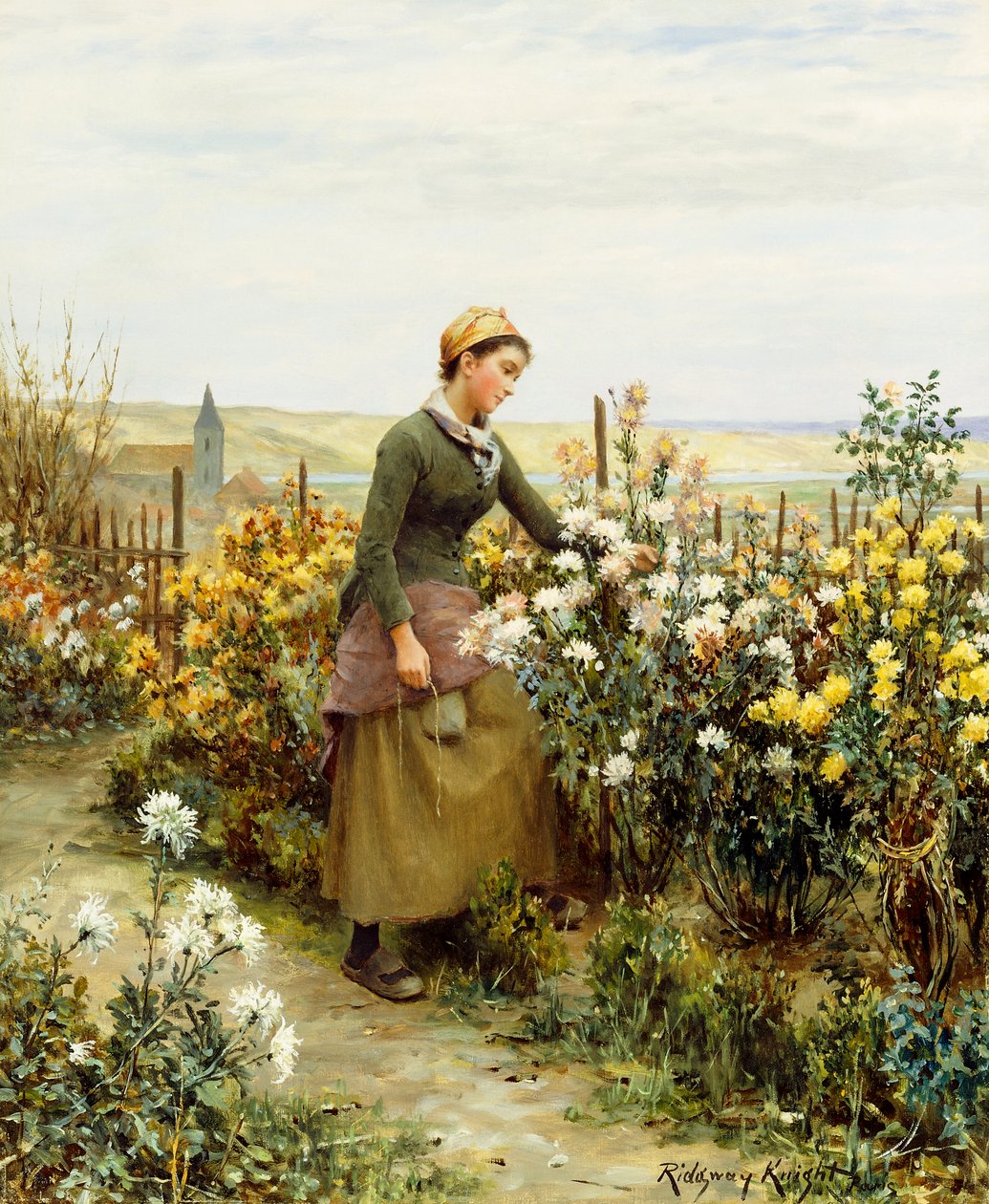 Zahradníkova dcera, od Daniel Ridgway Knight