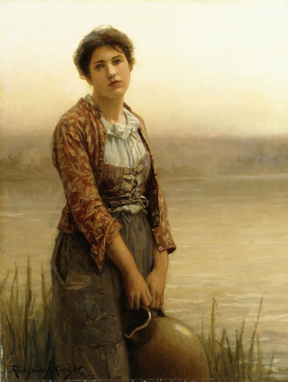 Nosič vody, od Daniel Ridgway Knight
