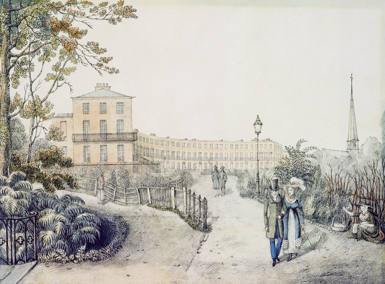 The Crescent, Cheltenham, 1821 od Daniel Thomas Egerton