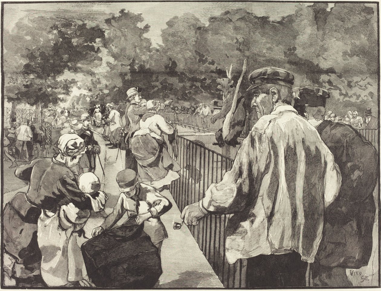 V Jardin des Plantes, 1889. od Daniel Urrabieta Vierge