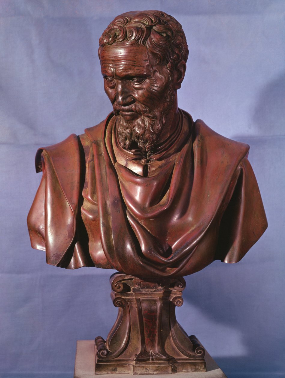 Busta Michelangela Buonarrotiho (1475-1564) (bronzová) od Daniele da Volterra