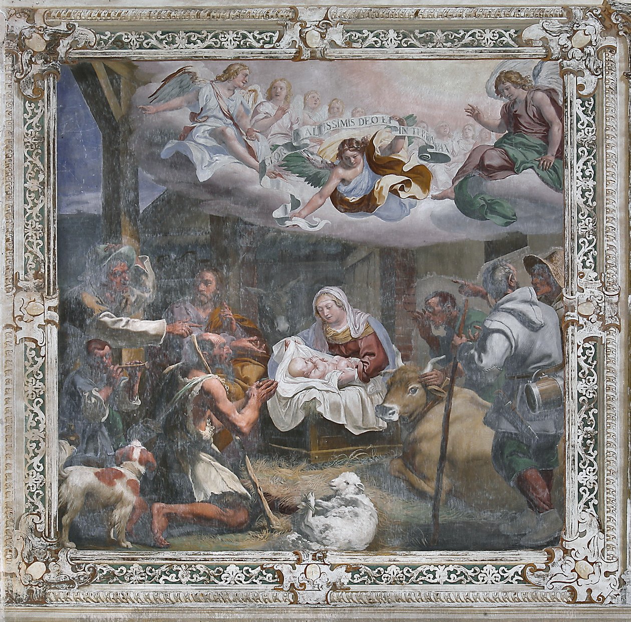 Klanění pastýřů (freska) od Daniele Crespi